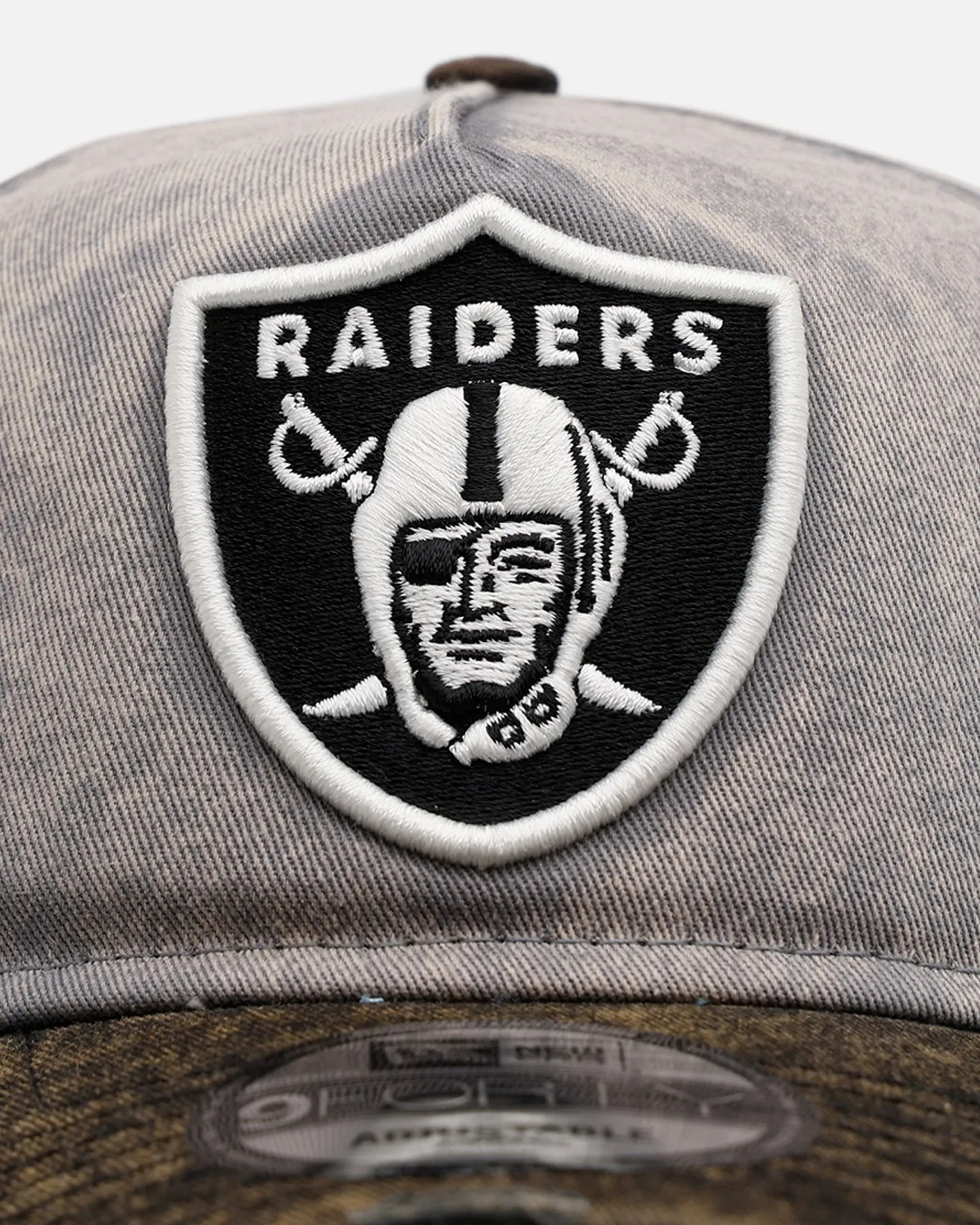 New Era Las Vegas Raiders 'Washed Storm Gray' 9FORTY A-Frame Snapback Gray sold by Culture Kings product image thumbnail 5