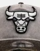 New Era Chicago Bulls 'Washed Storm Gray' 9FORTY A-Frame Snapback Gray sold by Culture Kings