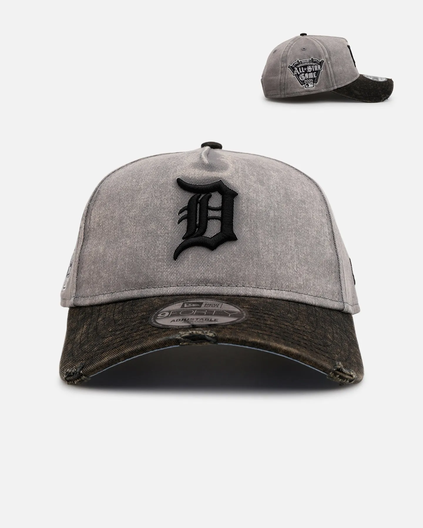 New Era Detroit Tigers 'Washed Storm Gray' 9FORTY A-Frame Snapback Gray sold by Culture Kings