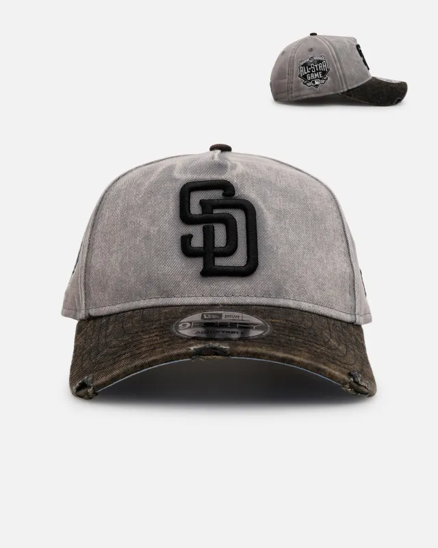 New Era San Diego Padres 'Washed Storm Gray' 9FORTY A-Frame Snapback Gray sold by Culture Kings