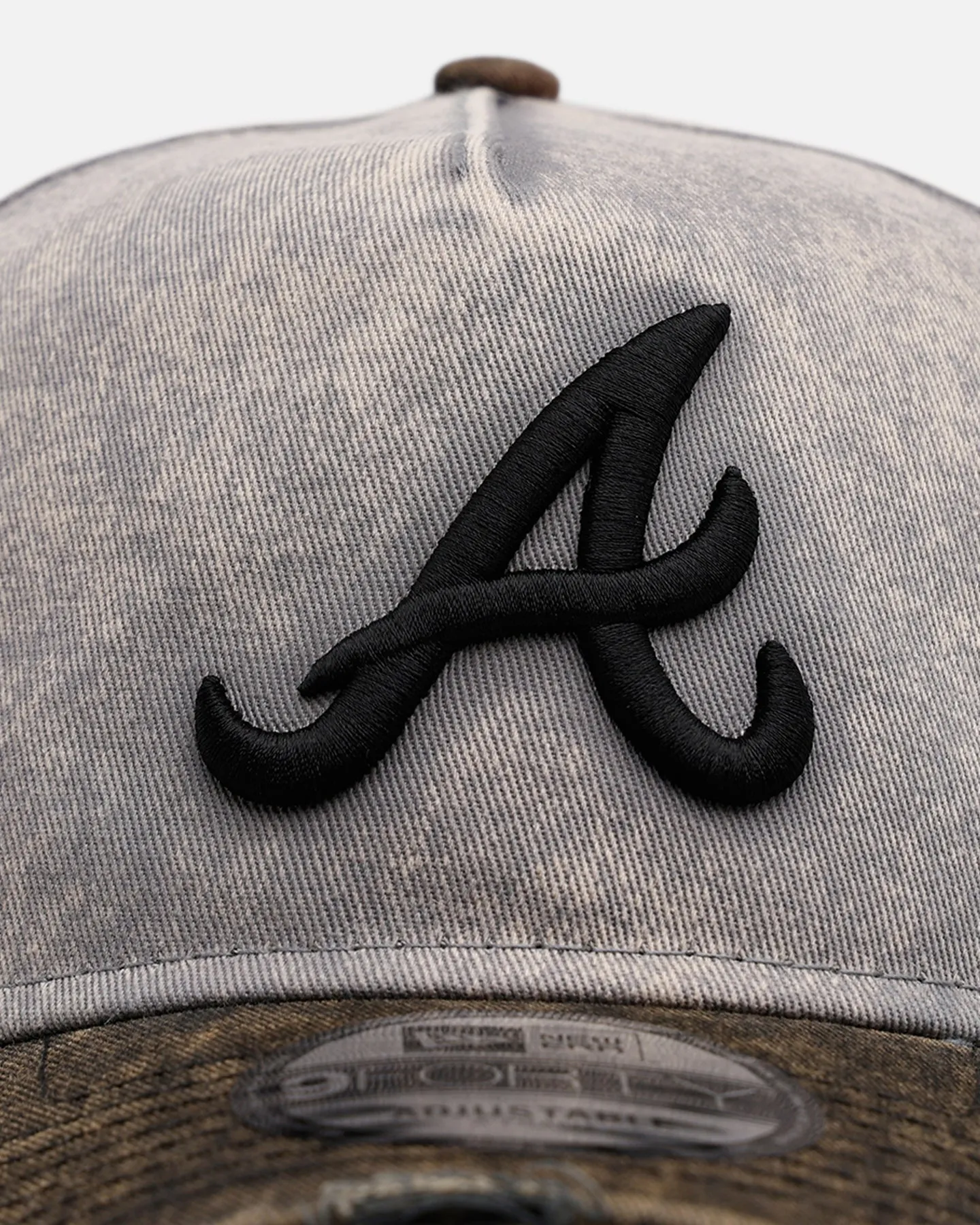 New Era Atlanta Braves 'Washed Storm Gray' 9FORTY A-Frame Snapback Gray sold by Culture Kings product image thumbnail 5