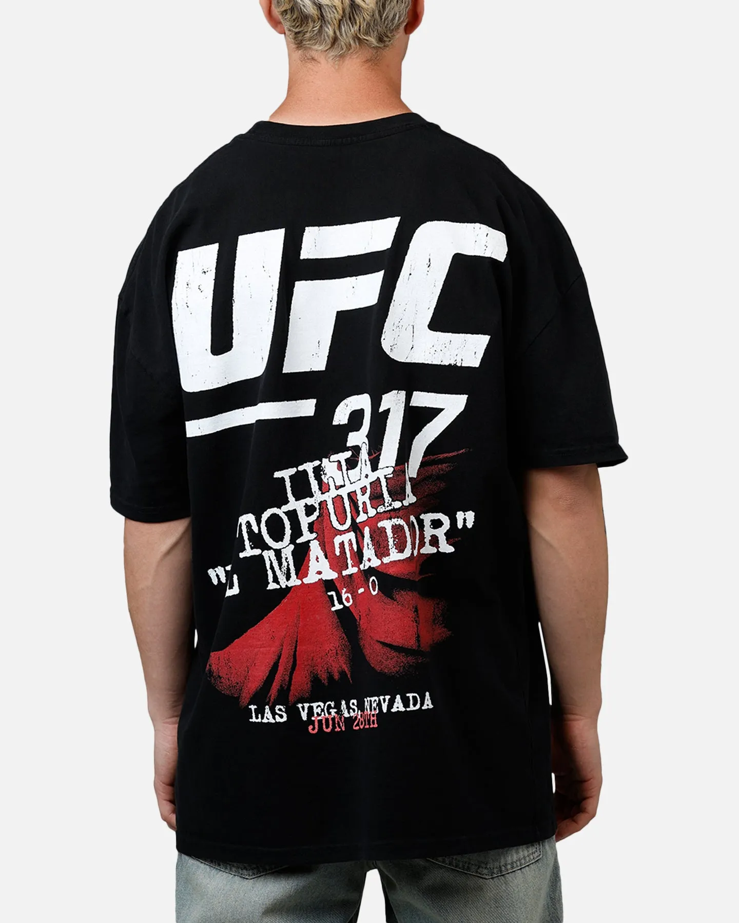 UFC By Culture Kings Ilia Topuria UFC 317 T-Shirt Black sold by Culture Kings product image thumbnail 2