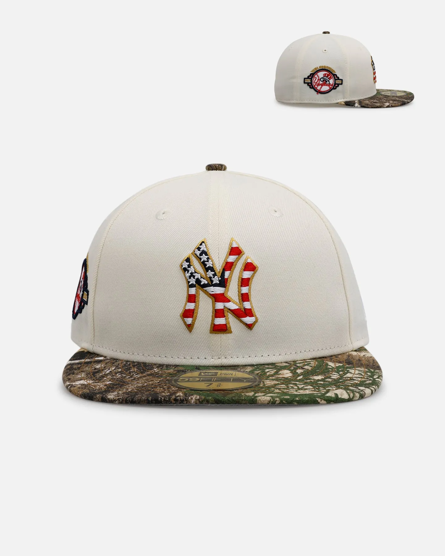 New Era New York Yankees 'Stars And Stripes' 59FIFTY Fitted Chrome sold by Culture Kings