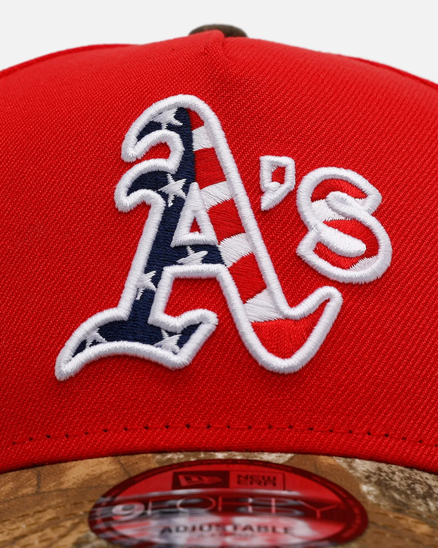 New Era Oakland Athletics 'Stars And Stripes' 9FORTY A-Frame Snapback Red sold by Culture Kings product image thumbnail 5