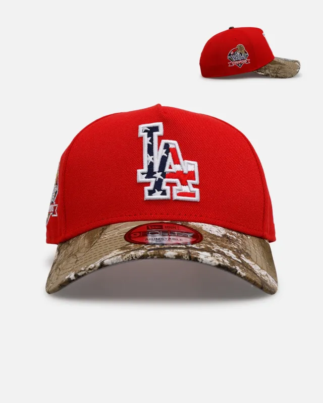 New Era Los Angeles Dodgers 'Stars And Stripes' 9FORTY A-Frame Snapback Red sold by Culture Kings
