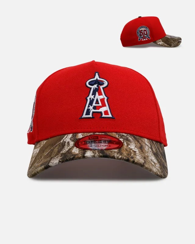 New Era Los Angeles Angels 'Stars And Stripes' 9FORTY A-Frame Snapback Red sold by Culture Kings
