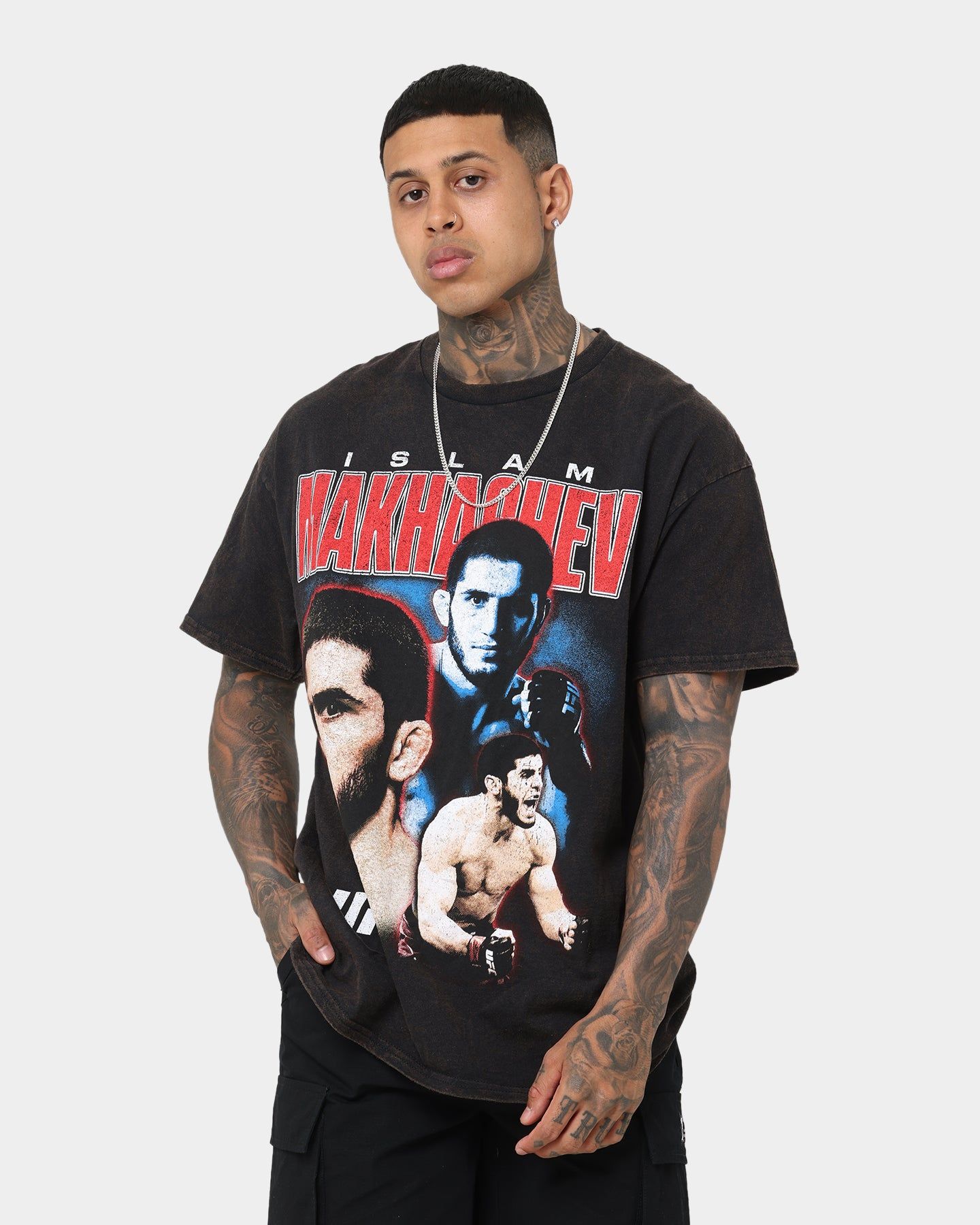 Goat Crew X UFC Islam Makhachev Vintage T-Shirt Black Wash sold by Culture Kings