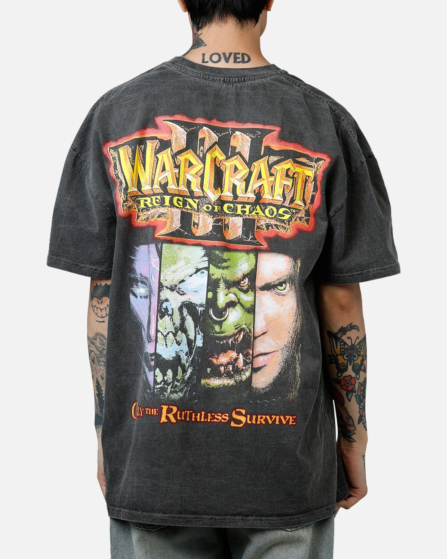 American Thrift X Warcraft: Reign Of Chaos T-Shirt Black Wash sold by Culture Kings