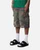 MNML Baggy Distressed Cargo Shorts Camo sold by Culture Kings