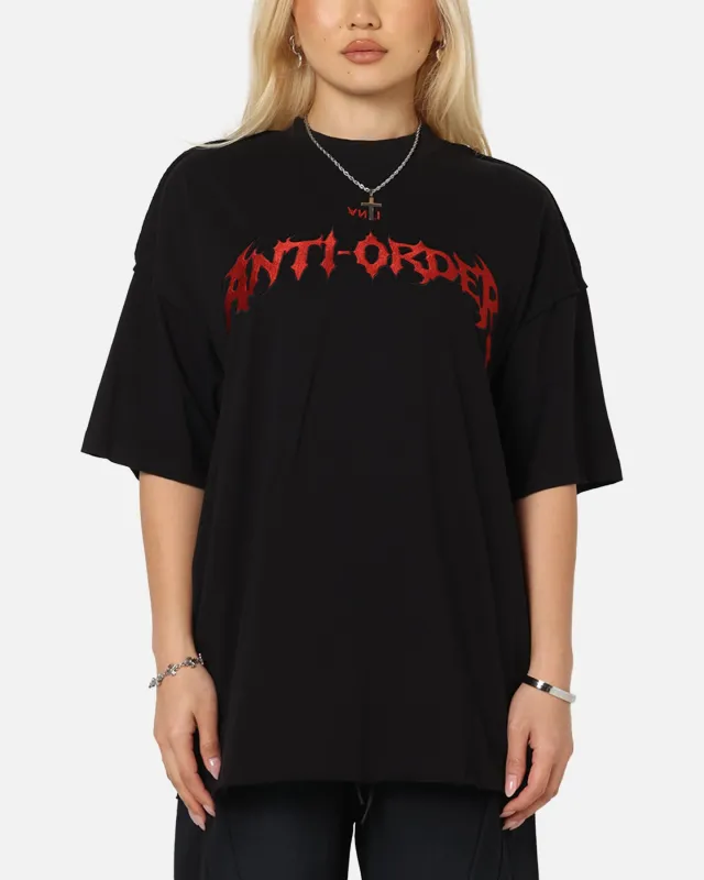 The Anti Order Mosh Non Seam T-Shirt Black/Red sold by Culture Kings