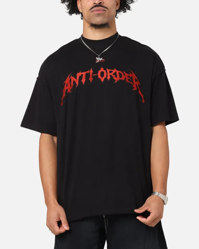 The Anti Order Mosh Non Seam T-Shirt Black/Red sold by Culture Kings