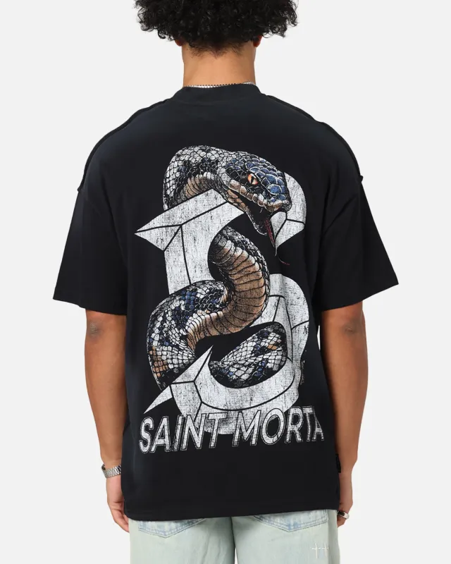 Saint Morta Venom Boxy T-Shirt Sunfade Black sold by Culture Kings
