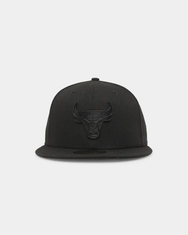 New Era Chicago Bulls 'Metal Badge' 59FIFTY Fitted Black/Black sold by Culture Kings