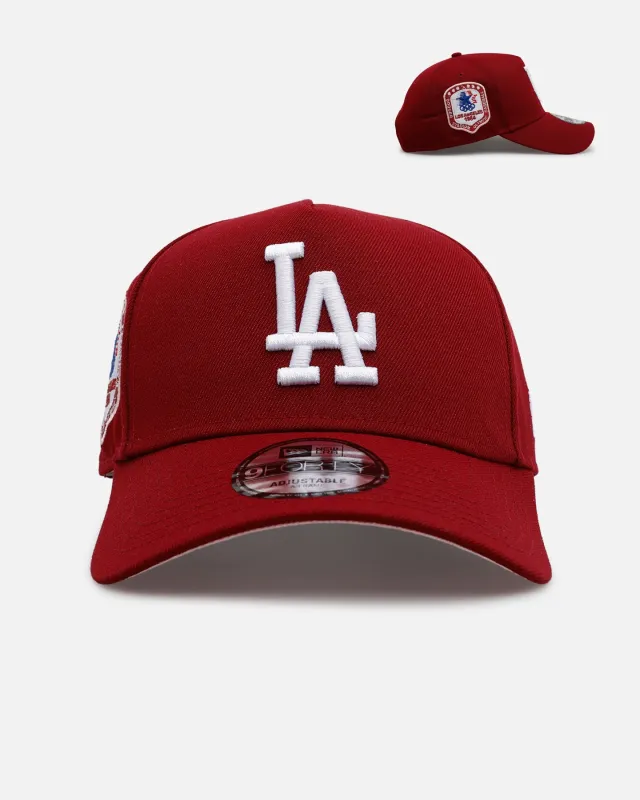 New Era Los Angeles Dodgers 'Candy Apple' 9FORTY A-Frame Snapback Cardinal sold by Culture Kings