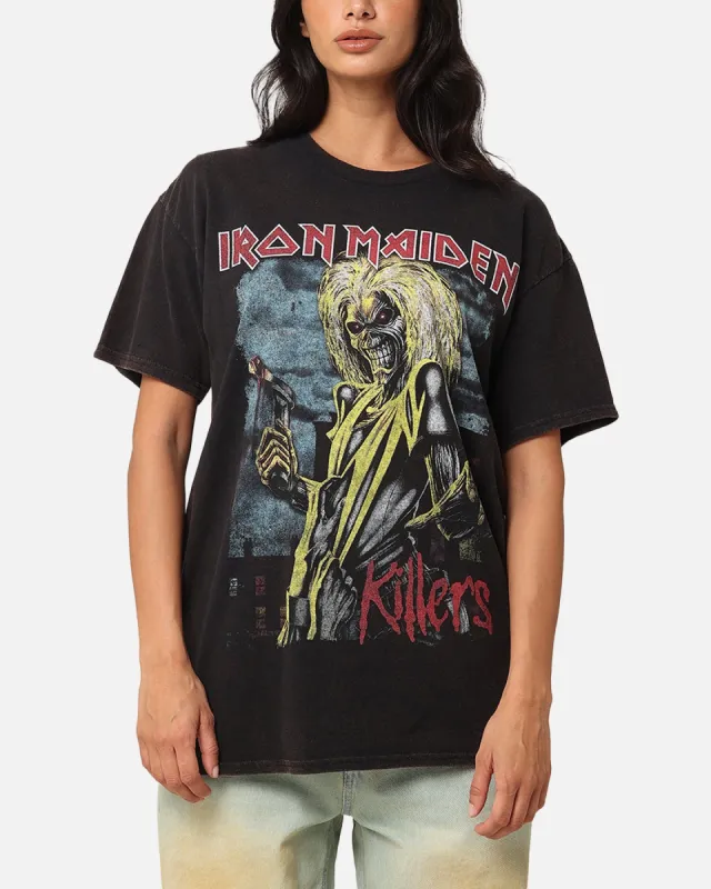 Iron Maiden Killers Green T-Shirt Black Vintage sold by Culture Kings