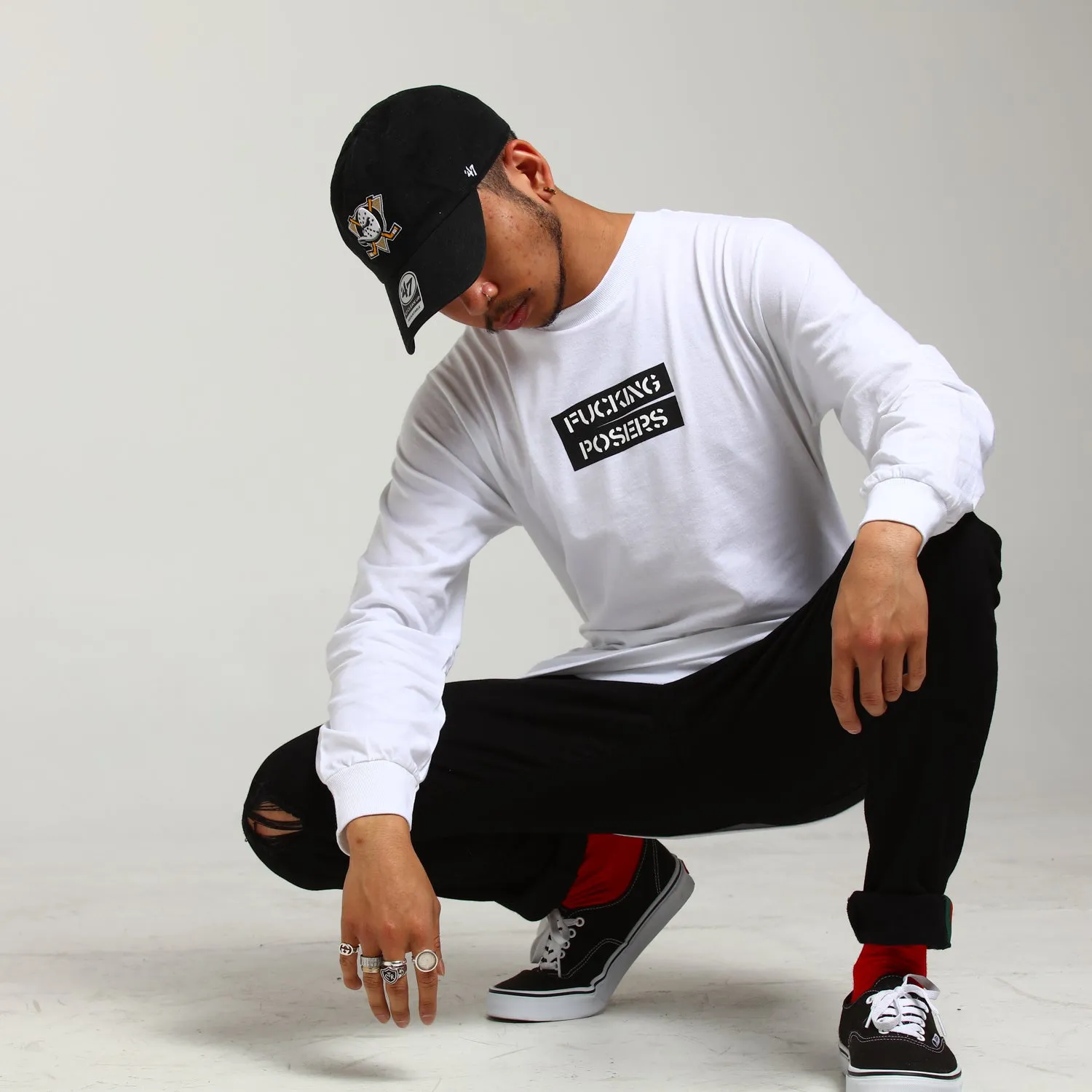 Los Angeles RadYo! Fxcking Posers LS Tee White sold by Culture Kings product image thumbnail 3