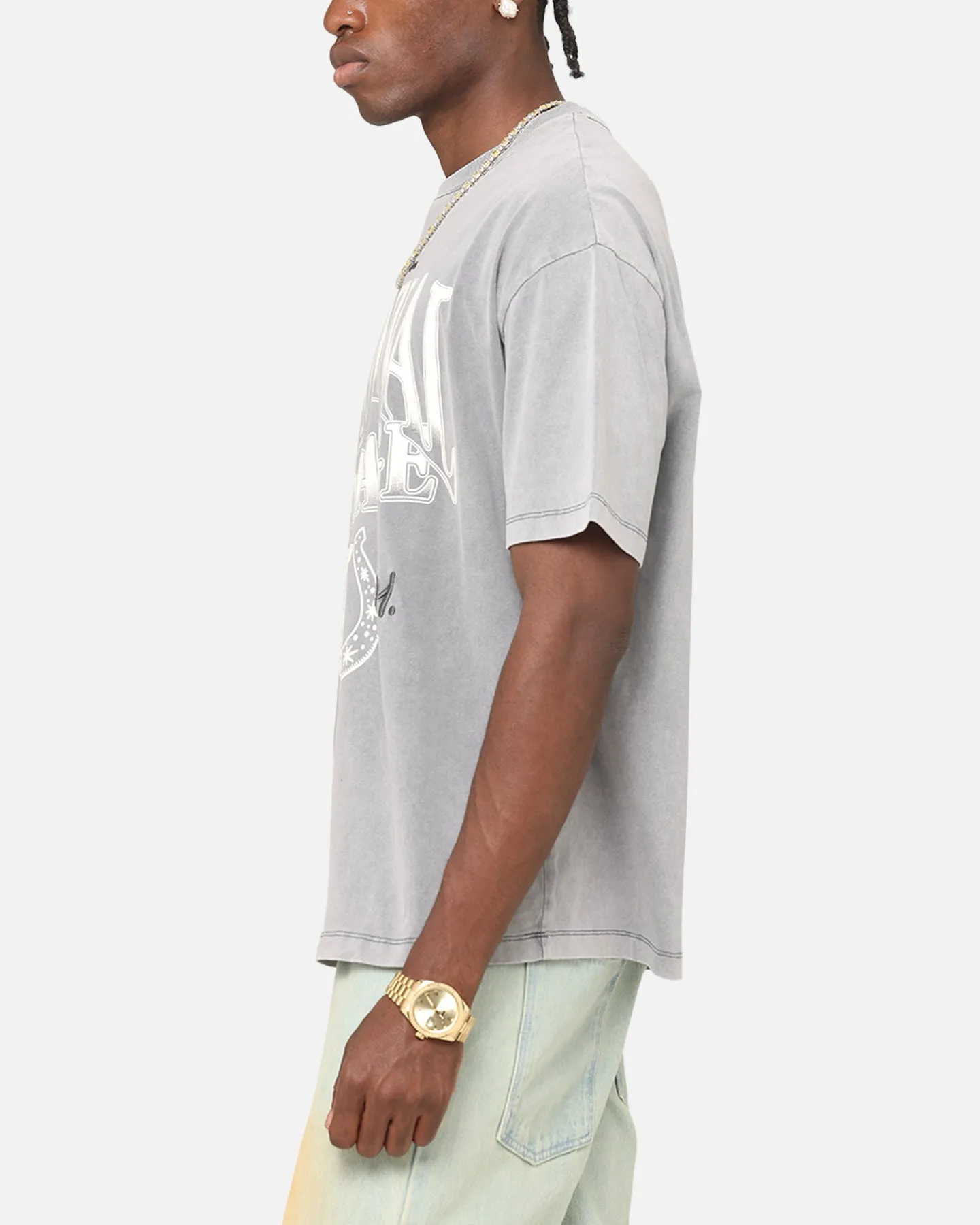 Criminal Damage Horseshoe T-Shirt Washed Black sold by Culture Kings product image thumbnail 5