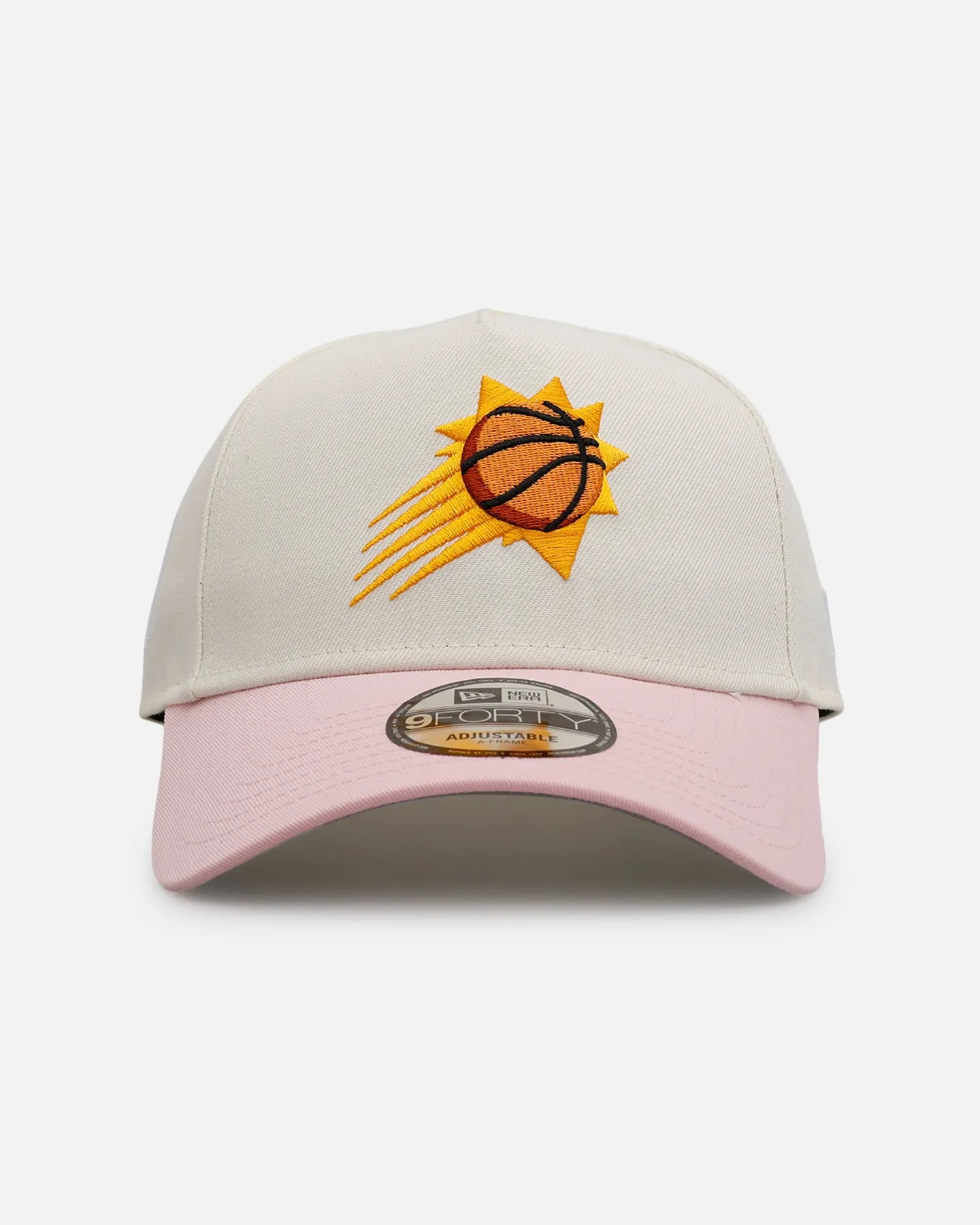 New Era Phoenix Suns 'Pink Lemonade' 9FORTY A-Frame Snapback Pink/Yellow sold by Culture Kings