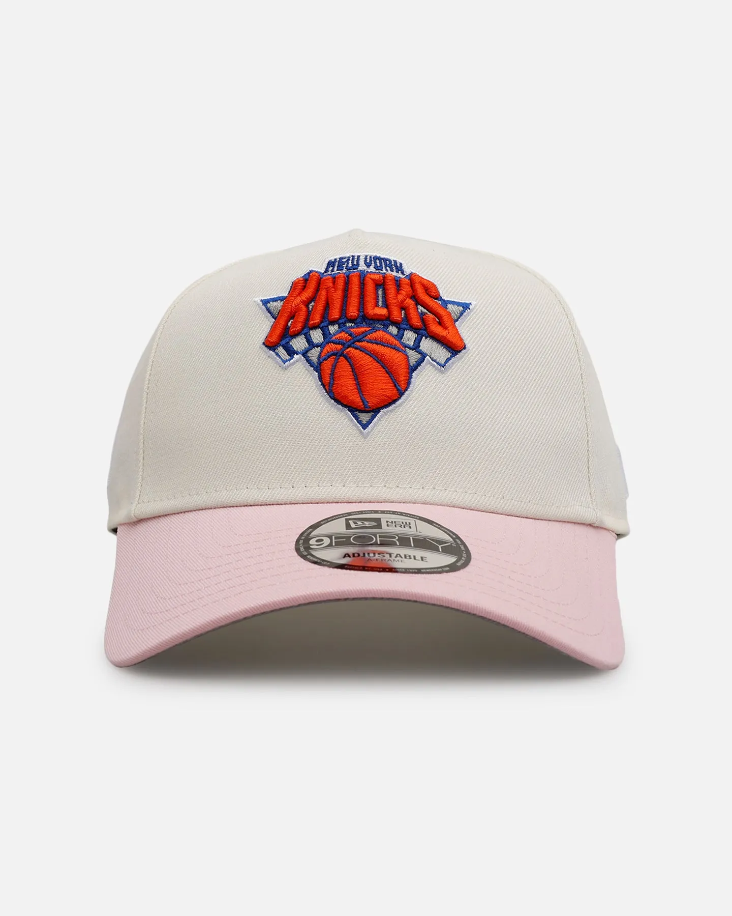 New Era New York Knicks 'Pink Lemonade' 9FORTY A-Frame Snapback Pink/Yellow sold by Culture Kings