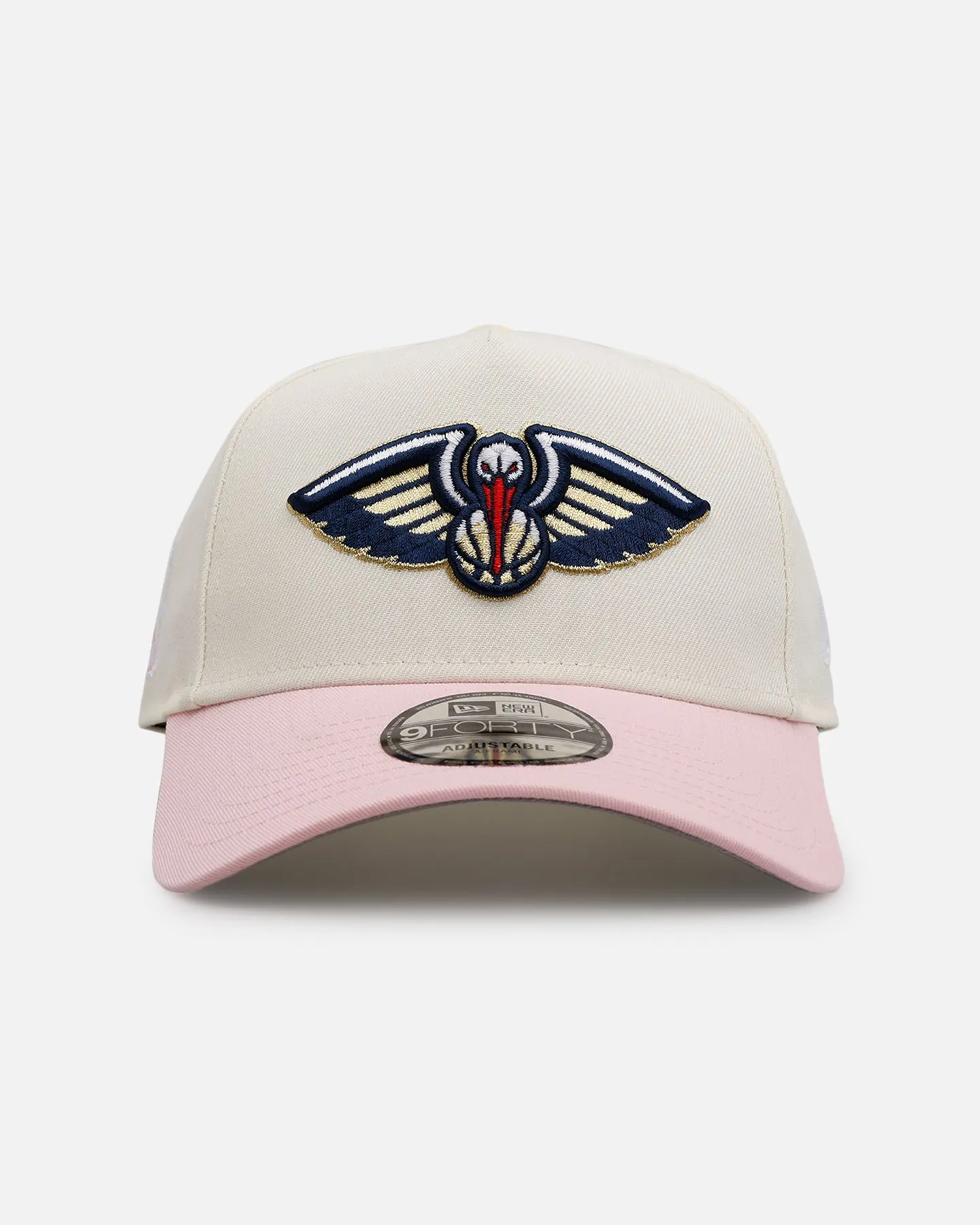New Era New Orleans Pelicans 'Pink Lemonade' 9FORTY A-Frame Snapback Pink/Yellow sold by Culture Kings