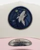 New Era Minnesota Timberwolves 'Pink Lemonade' 9FORTY A-Frame Snapback Pink/Yellow sold by Culture Kings
