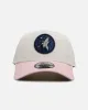 New Era Minnesota Timberwolves 'Pink Lemonade' 9FORTY A-Frame Snapback Pink/Yellow sold by Culture Kings