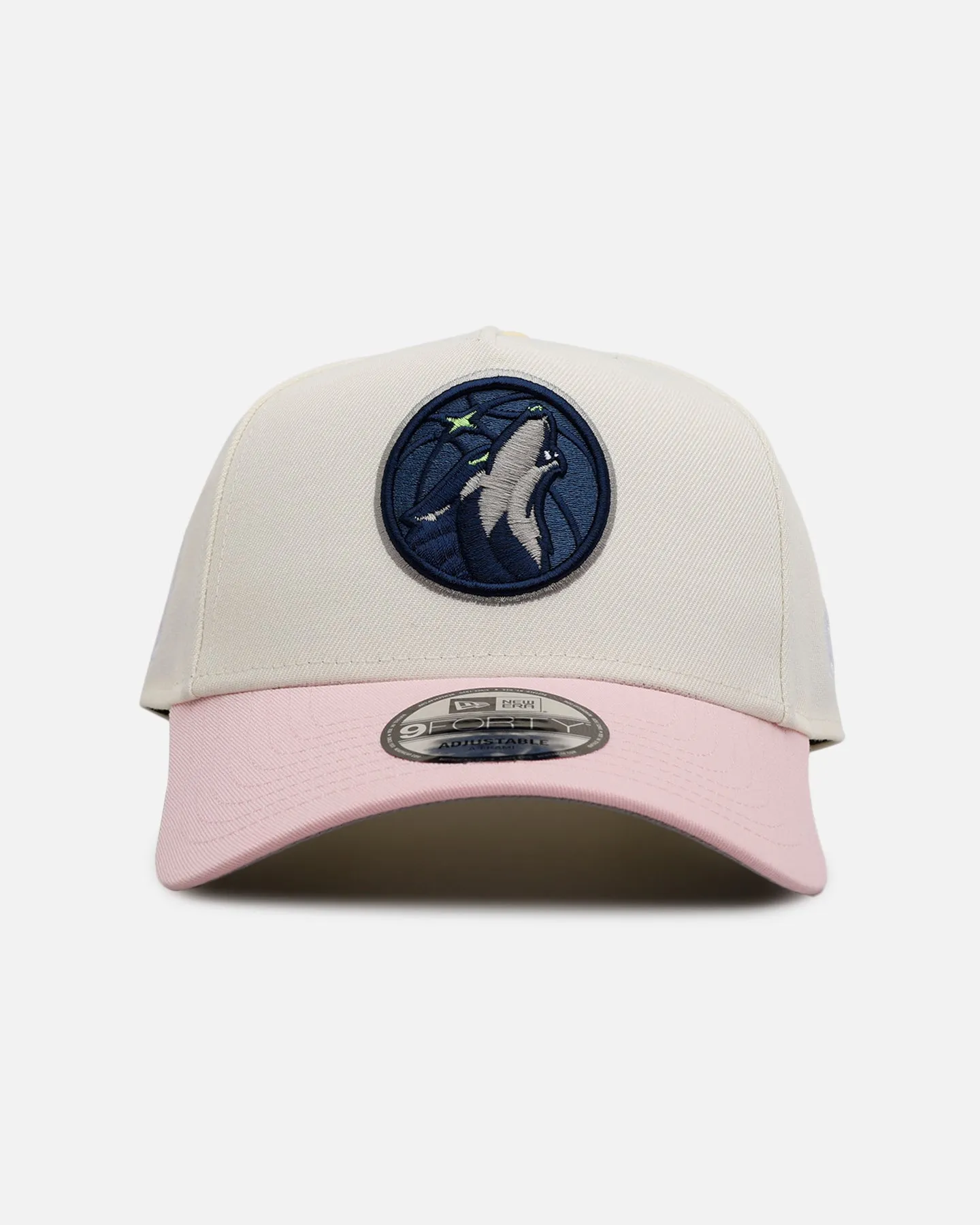 New Era Minnesota Timberwolves 'Pink Lemonade' 9FORTY A-Frame Snapback Pink/Yellow sold by Culture Kings