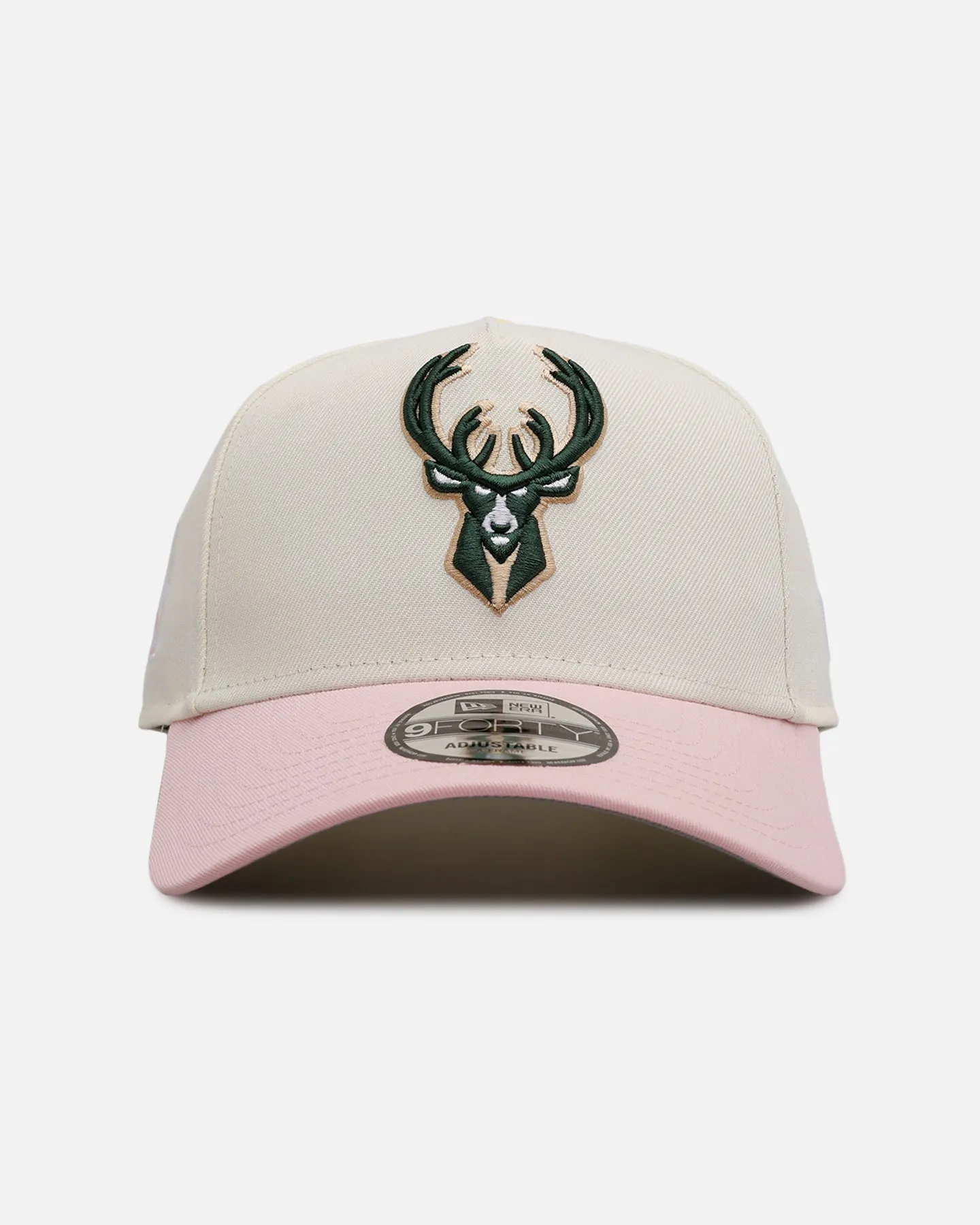 New Era Milwaukee Bucks 'Pink Lemonade' 9FORTY A-Frame Snapback Pink/Yellow sold by Culture Kings