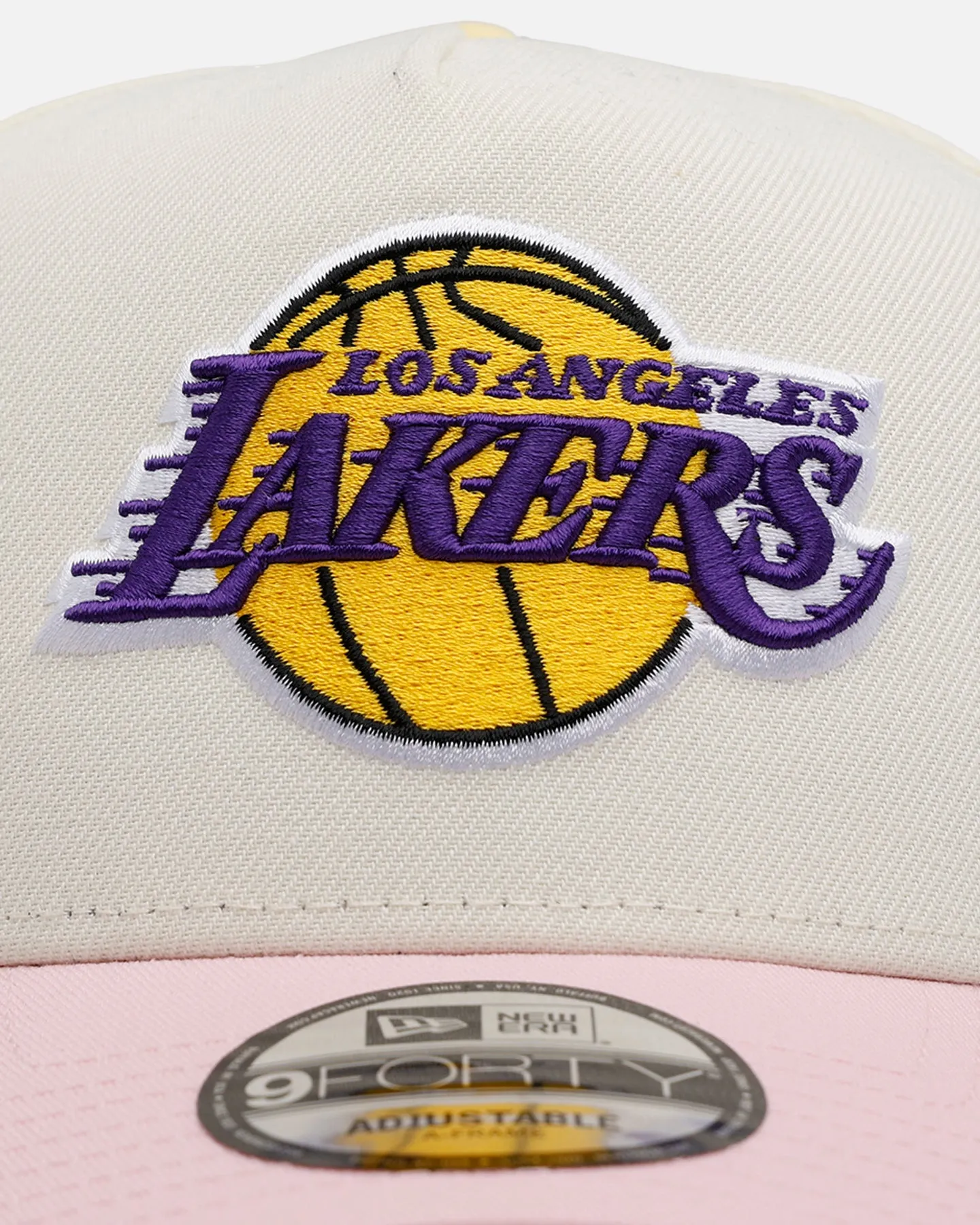 New Era Los Angeles Lakers 'Pink Lemonade' 9FORTY A-Frame Snapback Pink/Yellow sold by Culture Kings product image thumbnail 5