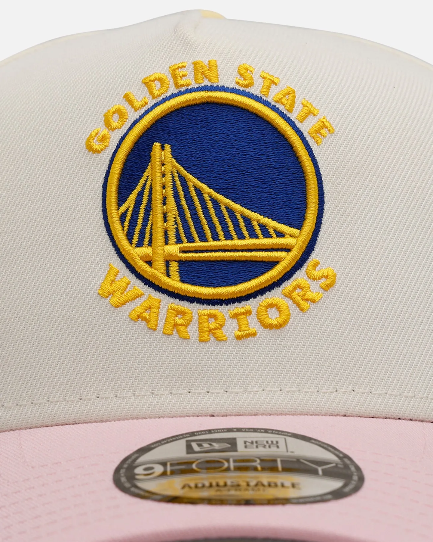 New Era Golden State Warriors 'Pink Lemonade' 9FORTY A-Frame Snapback Pink/Yellow sold by Culture Kings product image thumbnail 5