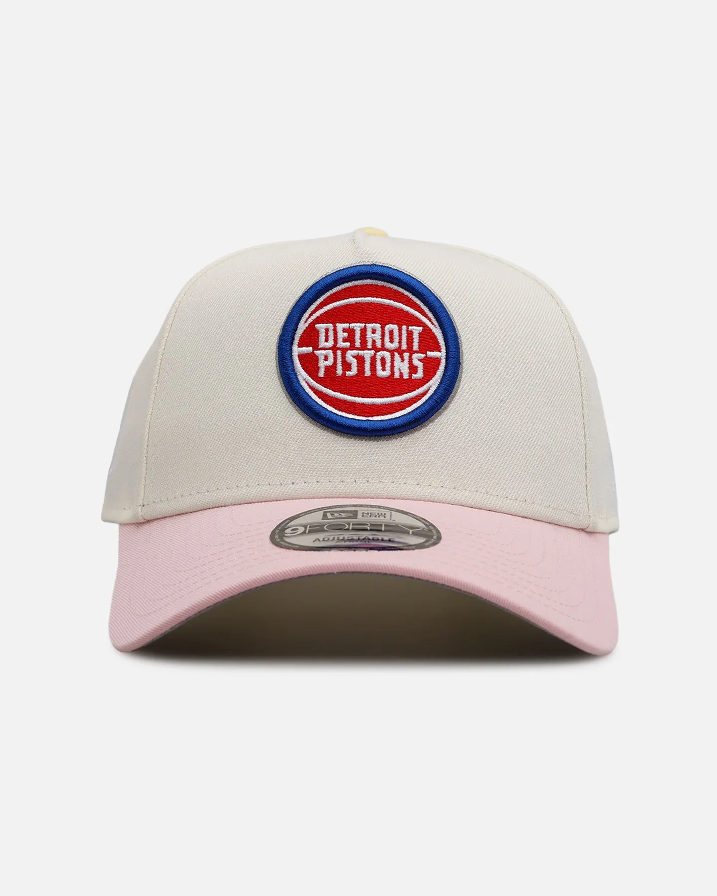 New Era Detroit Pistons 'Pink Lemonade' 9FORTY A-Frame Snapback Pink/Yellow sold by Culture Kings