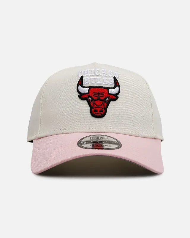New Era Chicago Bulls 'Pink Lemonade' 9FORTY A-Frame Snapback Pink/Yellow sold by Culture Kings