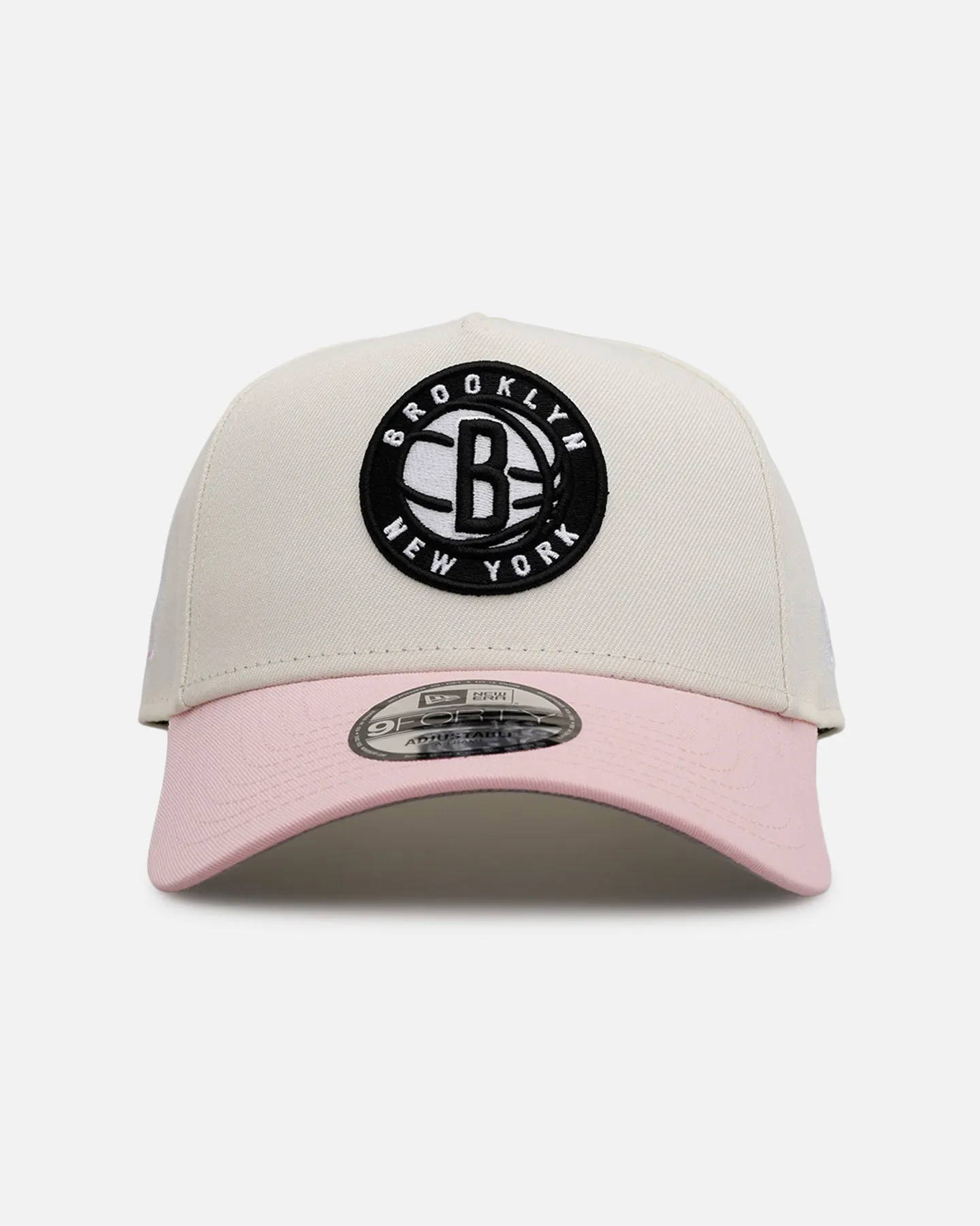 New Era Brooklyn Nets 'Pink Lemonade' 9FORTY A-Frame Snapback Pink/Yellow sold by Culture Kings