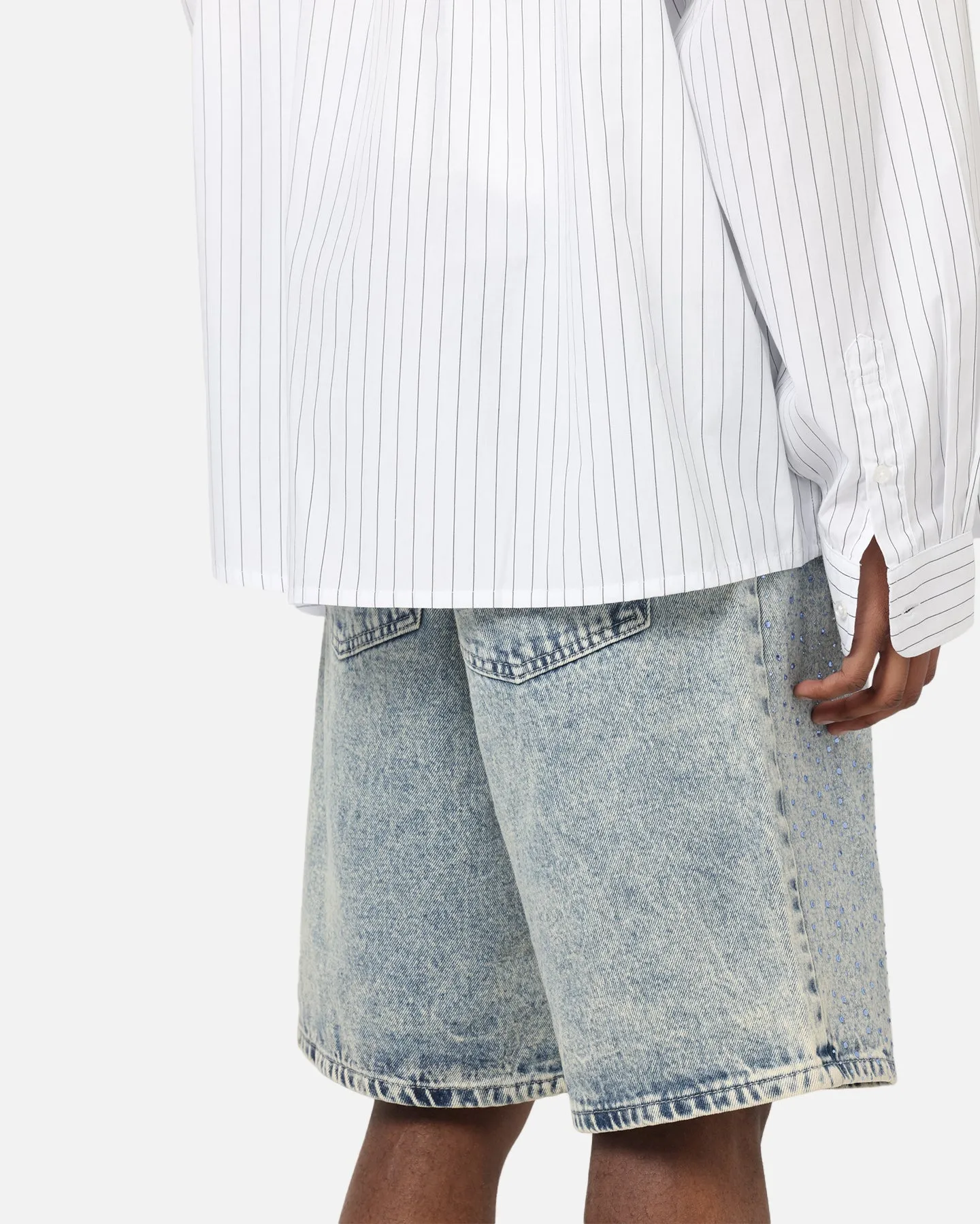 XXIII Diamond Buckle Back Jorts Blue Stonewash sold by Culture Kings product image thumbnail 4