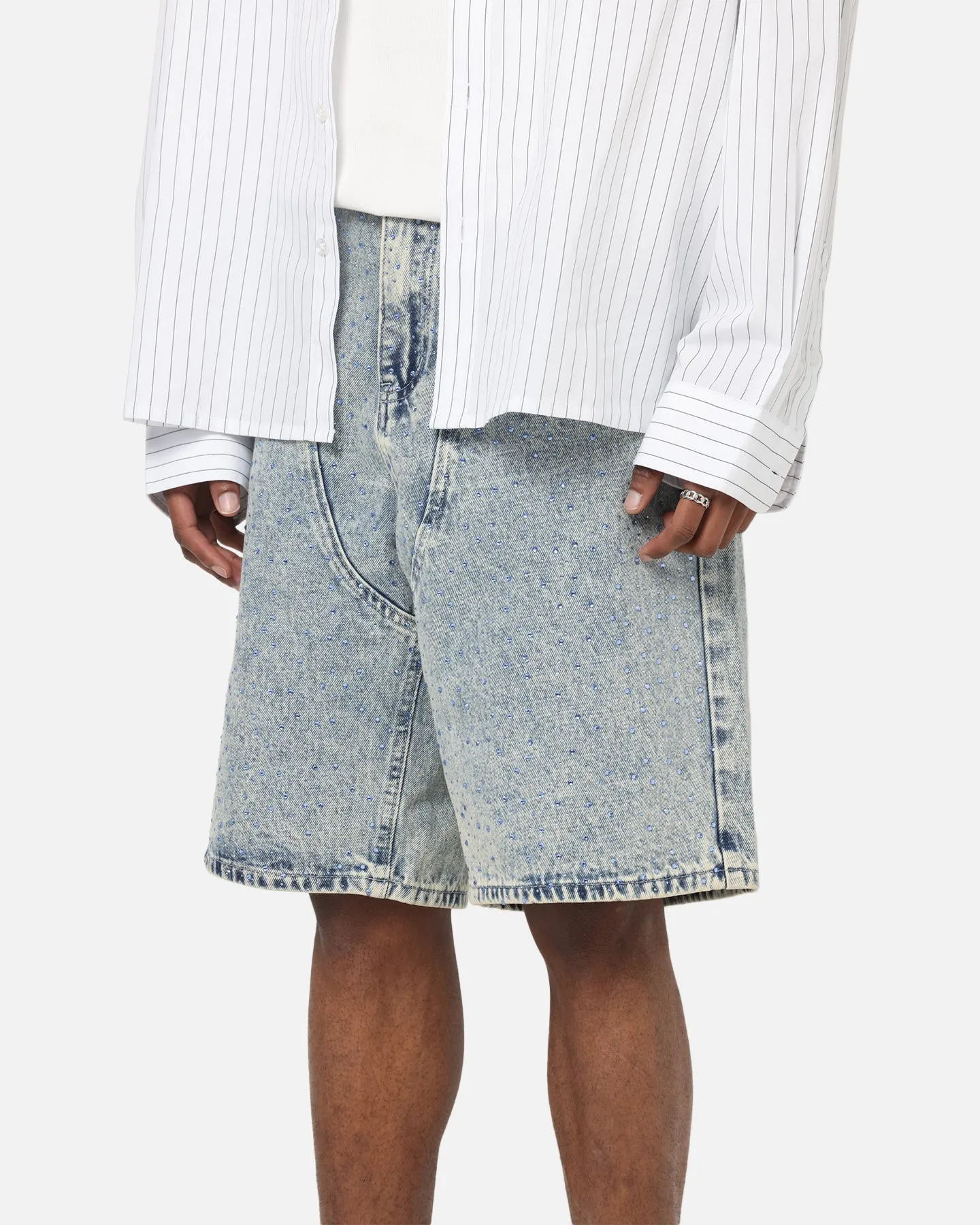 XXIII Diamond Buckle Back Jorts Blue Stonewash sold by Culture Kings product image thumbnail 3