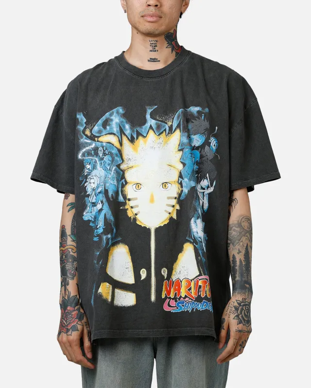 73 Studio X Naruto Naruto Shippuden Heavyweight T-Shirt Black Wash sold by Culture Kings