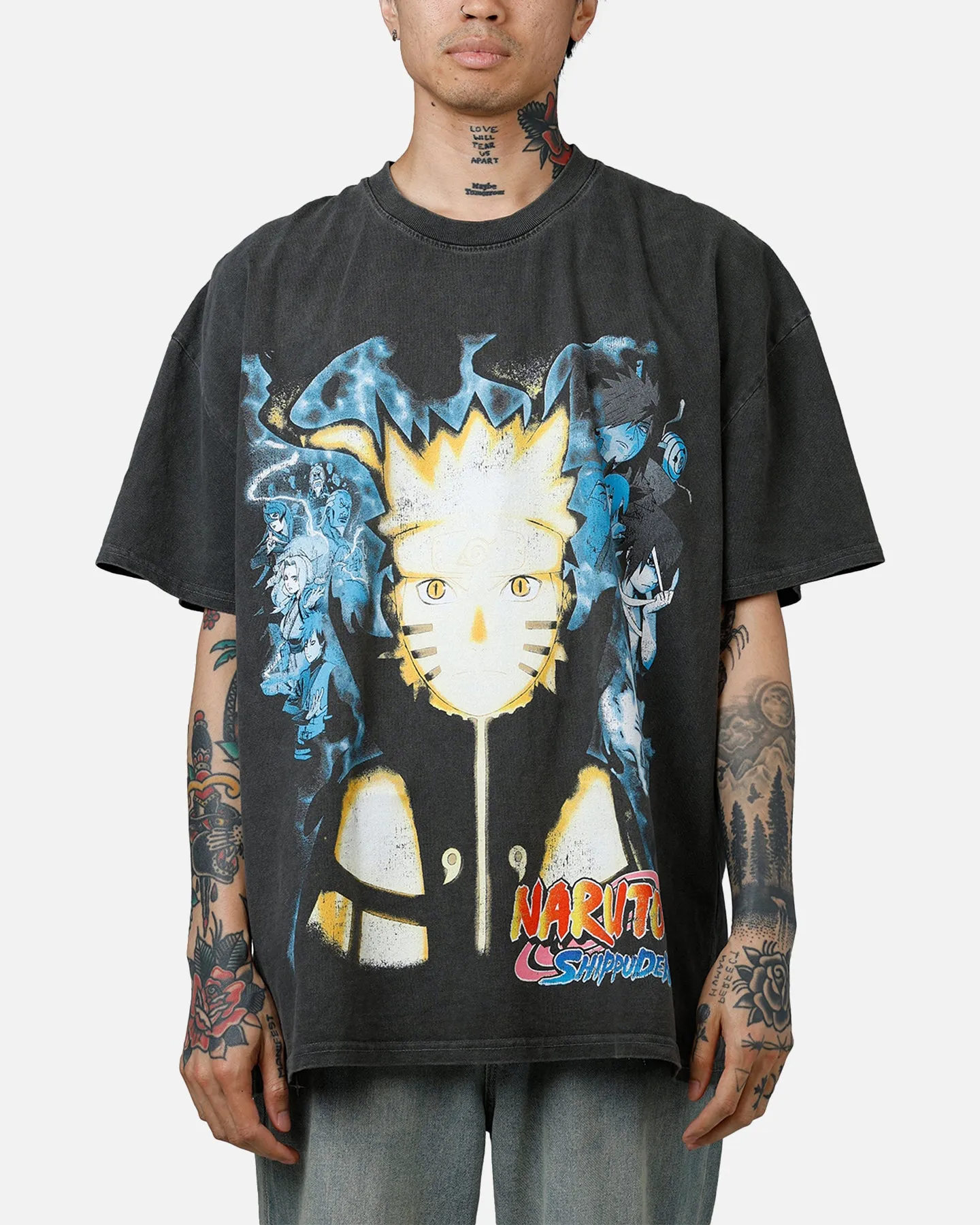 73Studio X Naruto Naruto Shippuden Heavyweight T-Shirt Black Wash sold by Culture Kings