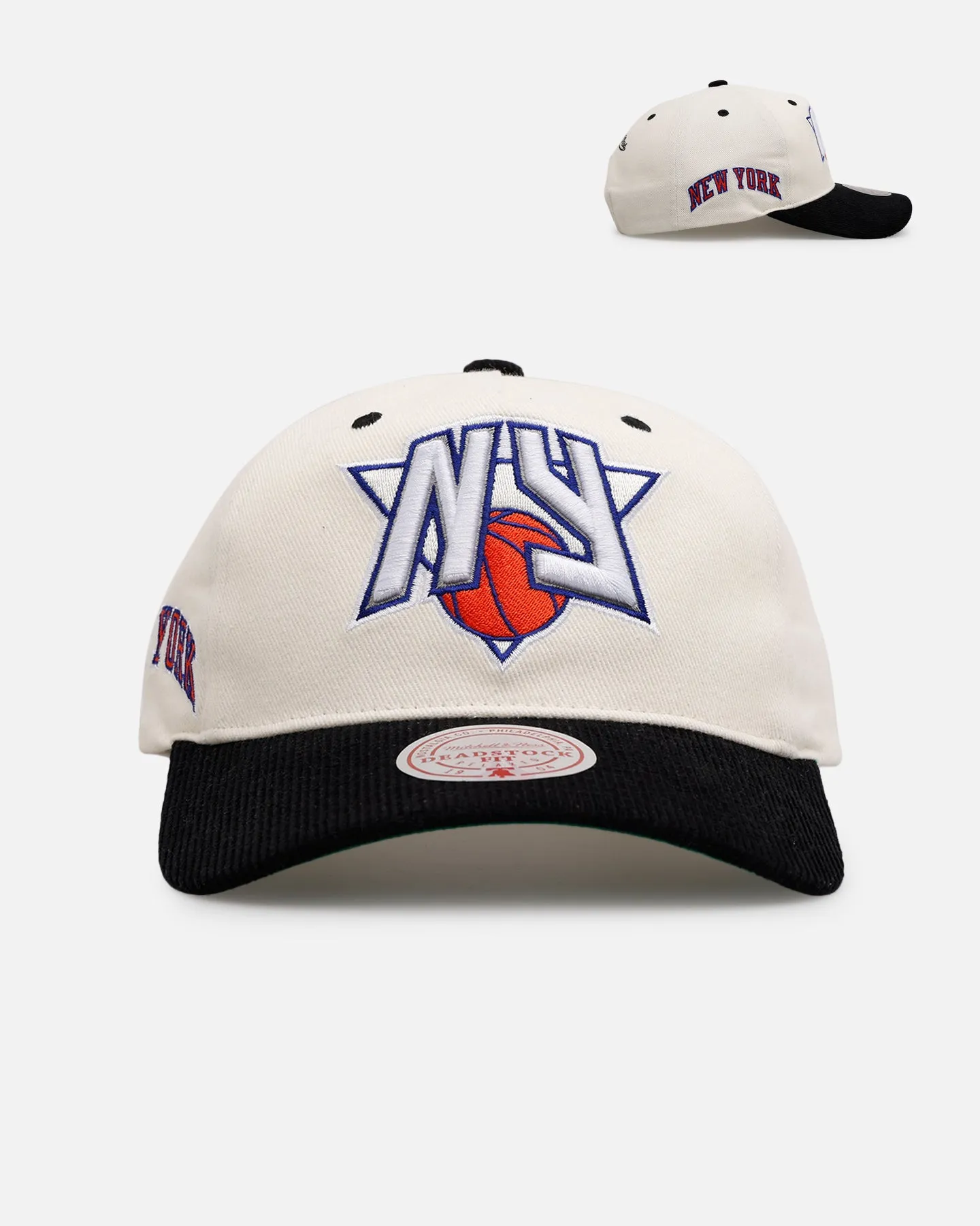 Mitchell & Ness New York Knicks 'Worldwide' Deadstock Snapback Egret sold by Culture Kings