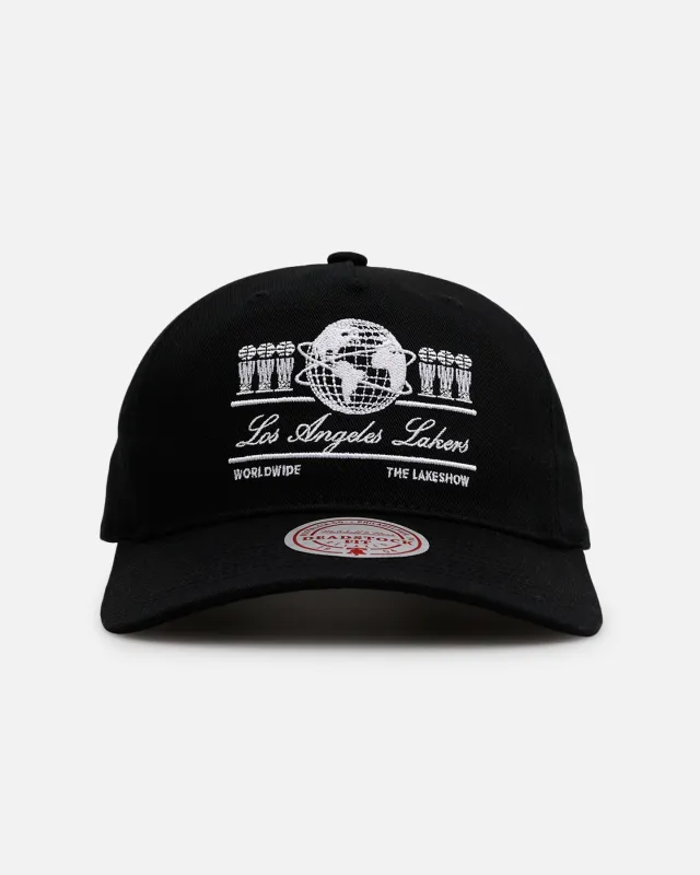 Mitchell & Ness Los Angeles Lakers 'Worldwide' Deadstock Snapback Black sold by Culture Kings