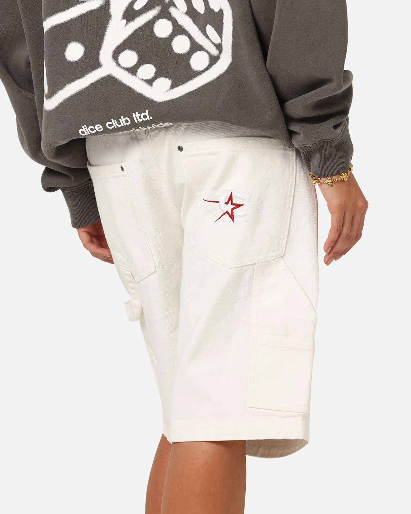 Carre Carpenter Jorts Off White sold by Culture Kings product image thumbnail 3