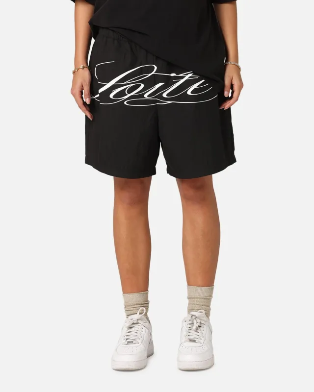 Loiter Script Walk Shorts Black sold by Culture Kings