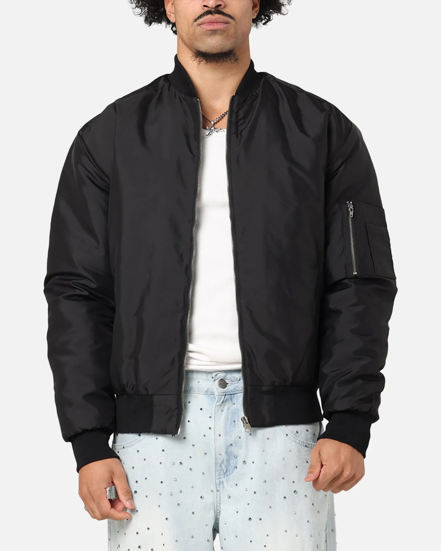 Saint Morta Gothic Noir Bomber Jacket Black sold by Culture Kings product image thumbnail 2