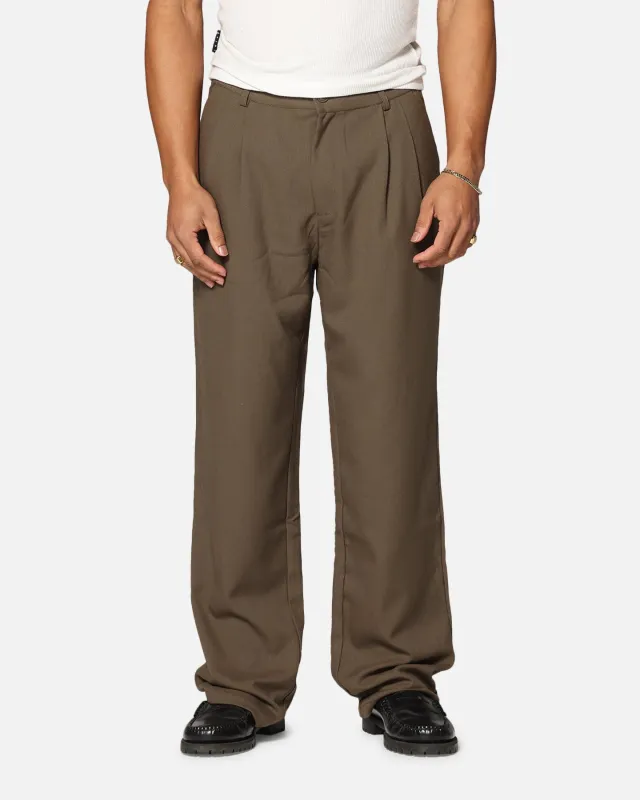 Carre Atlas Wide Leg Pants Khaki sold by Culture Kings