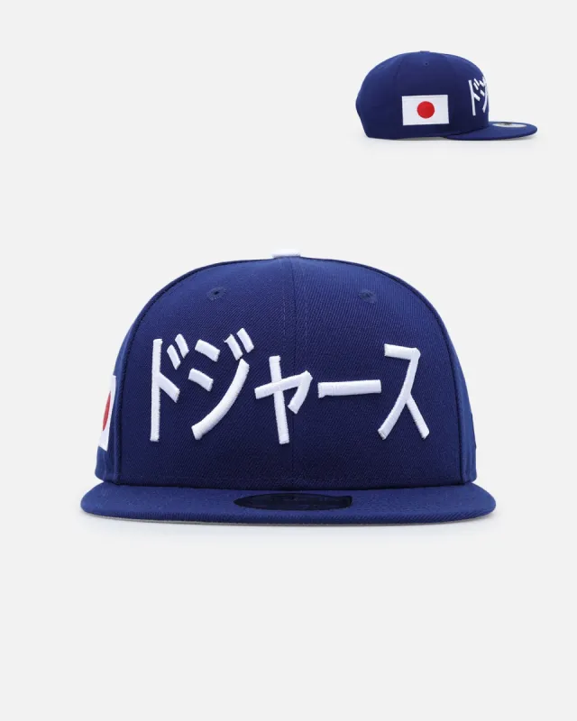 New Era Los Angeles Dodgers 'Japan Pack' Kanji 9FIFTY Snapback Blue/White sold by Culture Kings