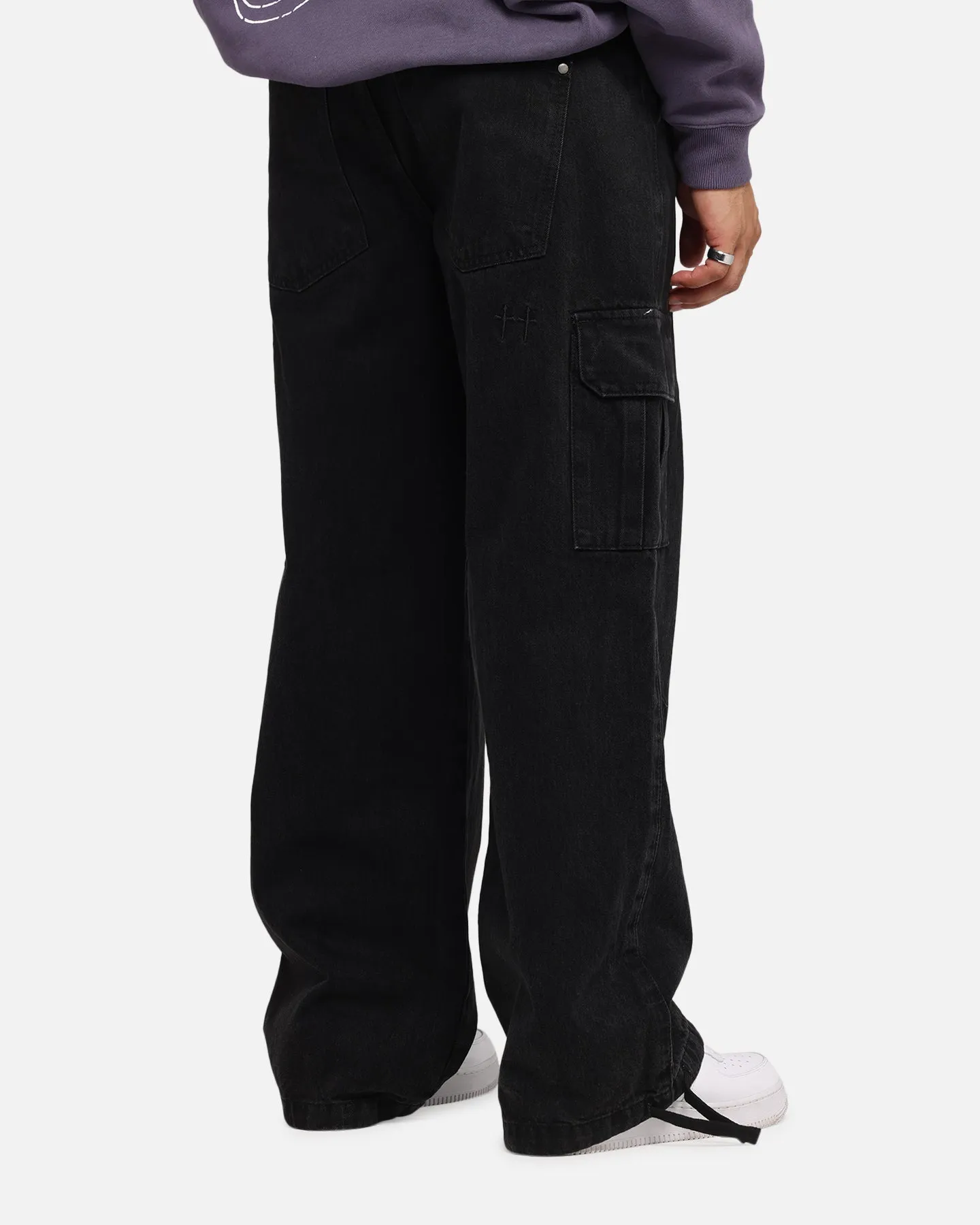 Saint Morta Baggy Cargo Pants Black sold by Culture Kings product image thumbnail 4