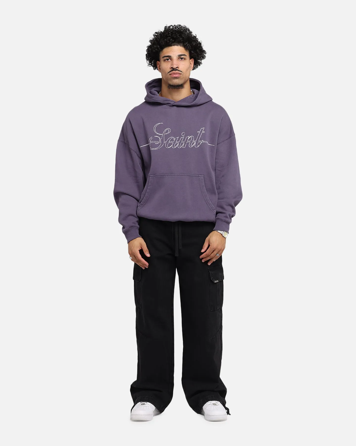 Saint Morta Baggy Cargo Pants Black sold by Culture Kings product image thumbnail 2