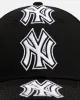 New Era New York Yankees 'Spine' 9FORTY A-Frame Strapback Black/White sold by Culture Kings