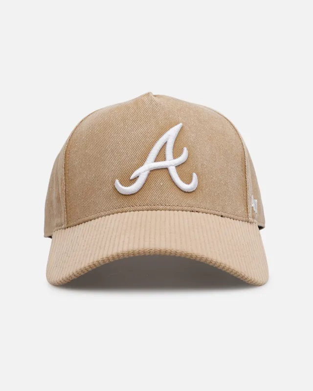 47 Brand Atlanta Braves 'Apollo Cord Khaki' Hitch Snapback Khaki sold by Culture Kings