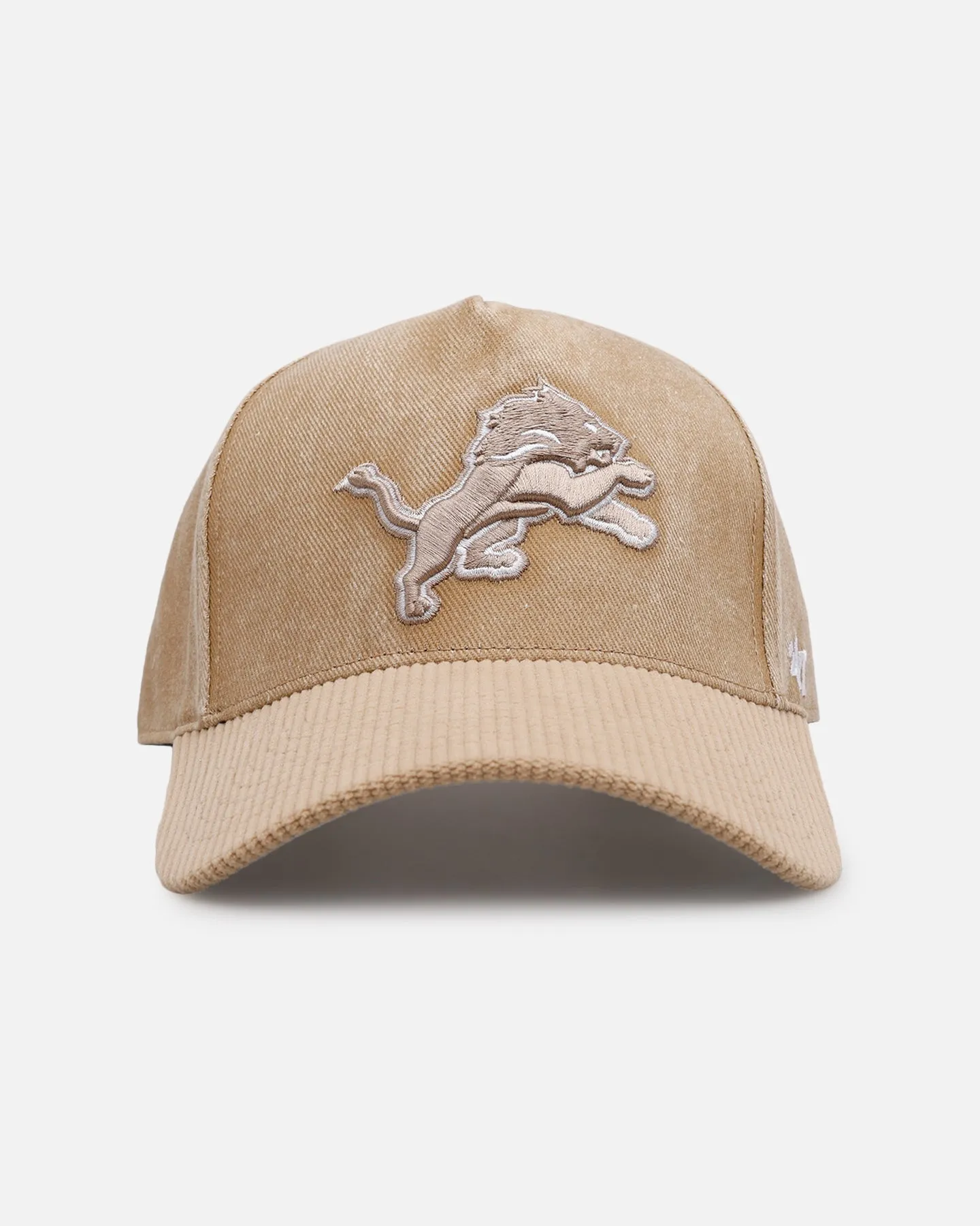 47 Brand Detroit Lions 'Apollo Cord Khaki' Hitch Strapback Khaki sold by Culture Kings