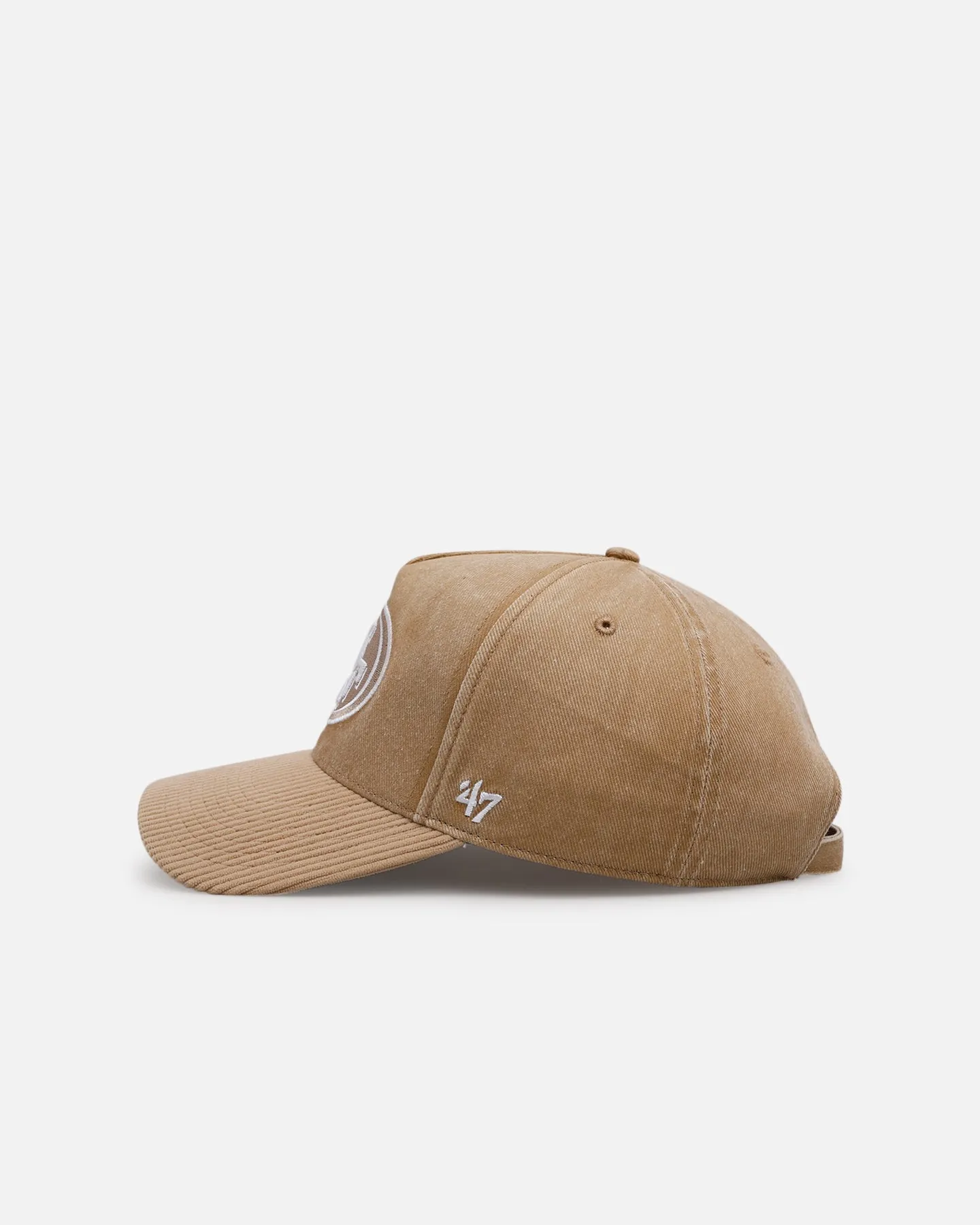 47 Brand San Francisco 49ers 'Apollo Cord Khaki' Hitch Strapback Khaki sold by Culture Kings product image thumbnail 5